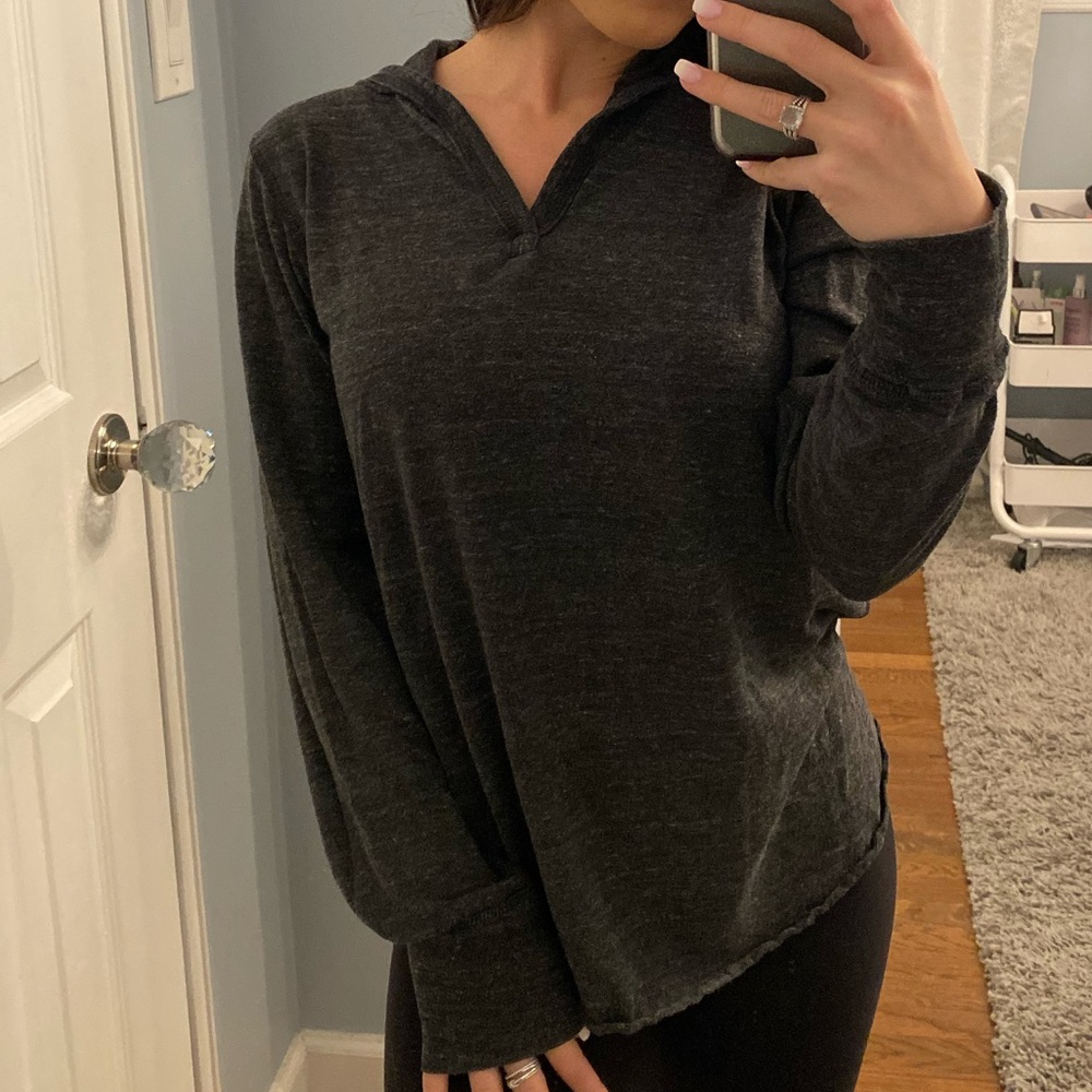 Alternative Charcoal Grey Pullover Hoodie